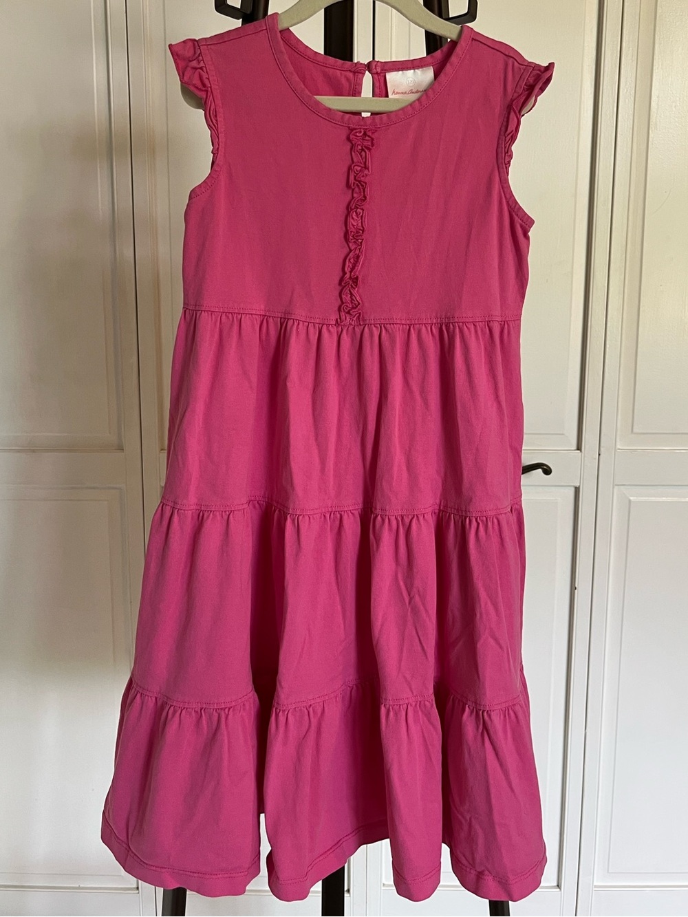 Hanna Andersson Girls' Pink Tiered Dress
